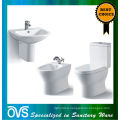 Toilet Set 3 Pieces Toilet Pedetal Basin And Bidet